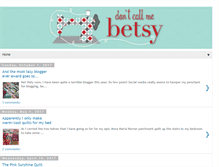 Tablet Screenshot of dontcallmebetsy.com